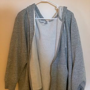 Grey Zip Hoodie